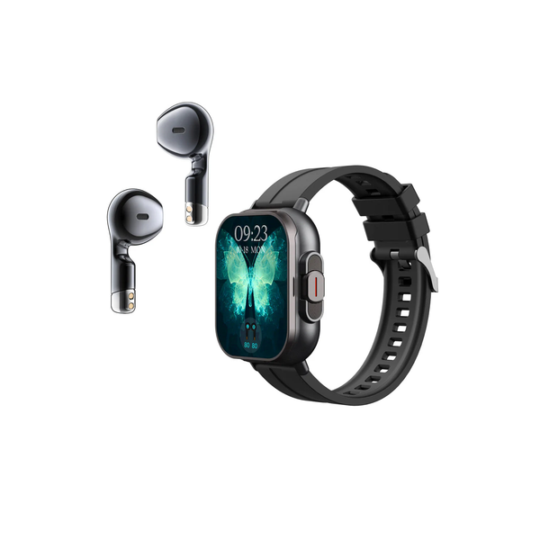 Headset 2 in 1 Smart Watch BT Call Blue Tooth Headphones